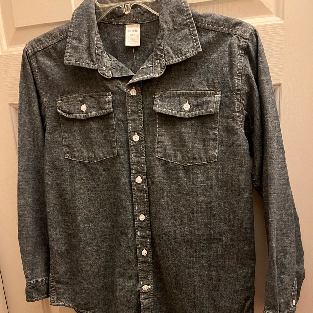 Gymboree denim shirt, boys size L